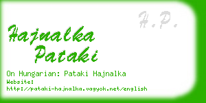 hajnalka pataki business card